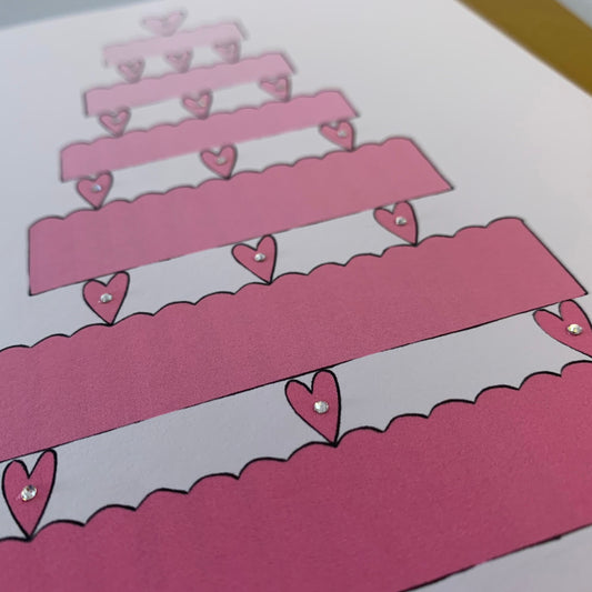 Big Cake Wedding Card