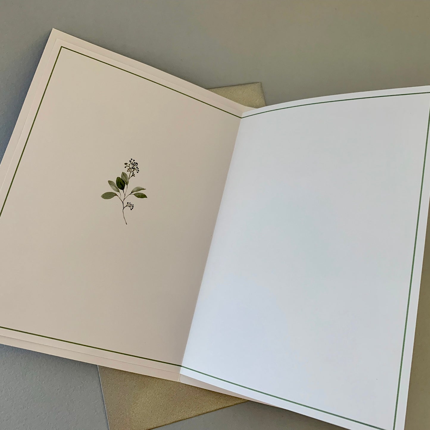 Eucalyptus Wreath Wedding Card