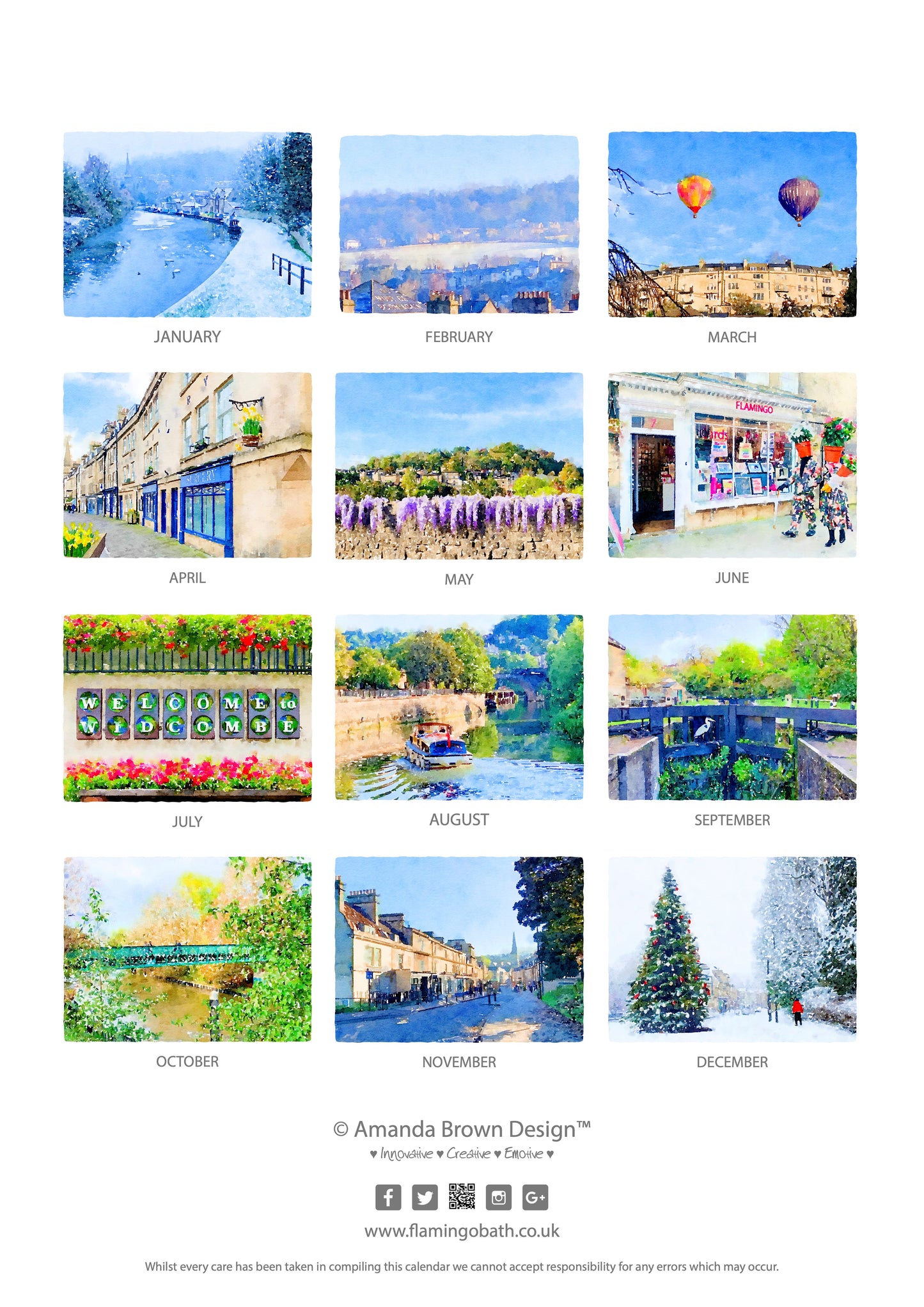 Widcombe 2024 Calendar