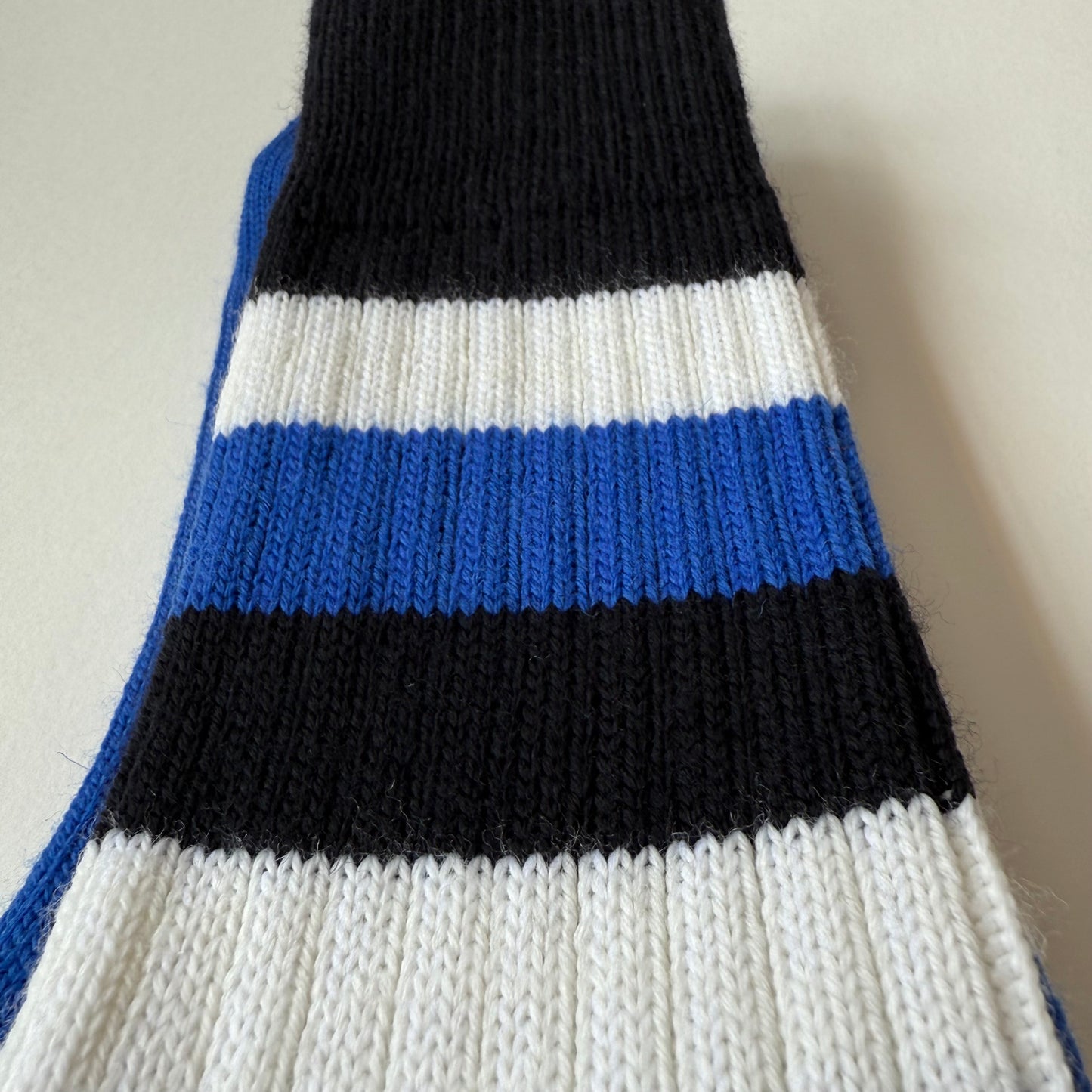 Blue, Black and White Socks