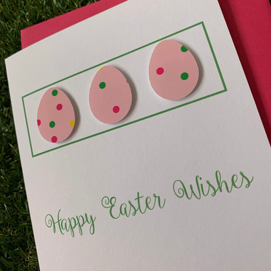 Pink Easter Mini Eggs - Easter Card