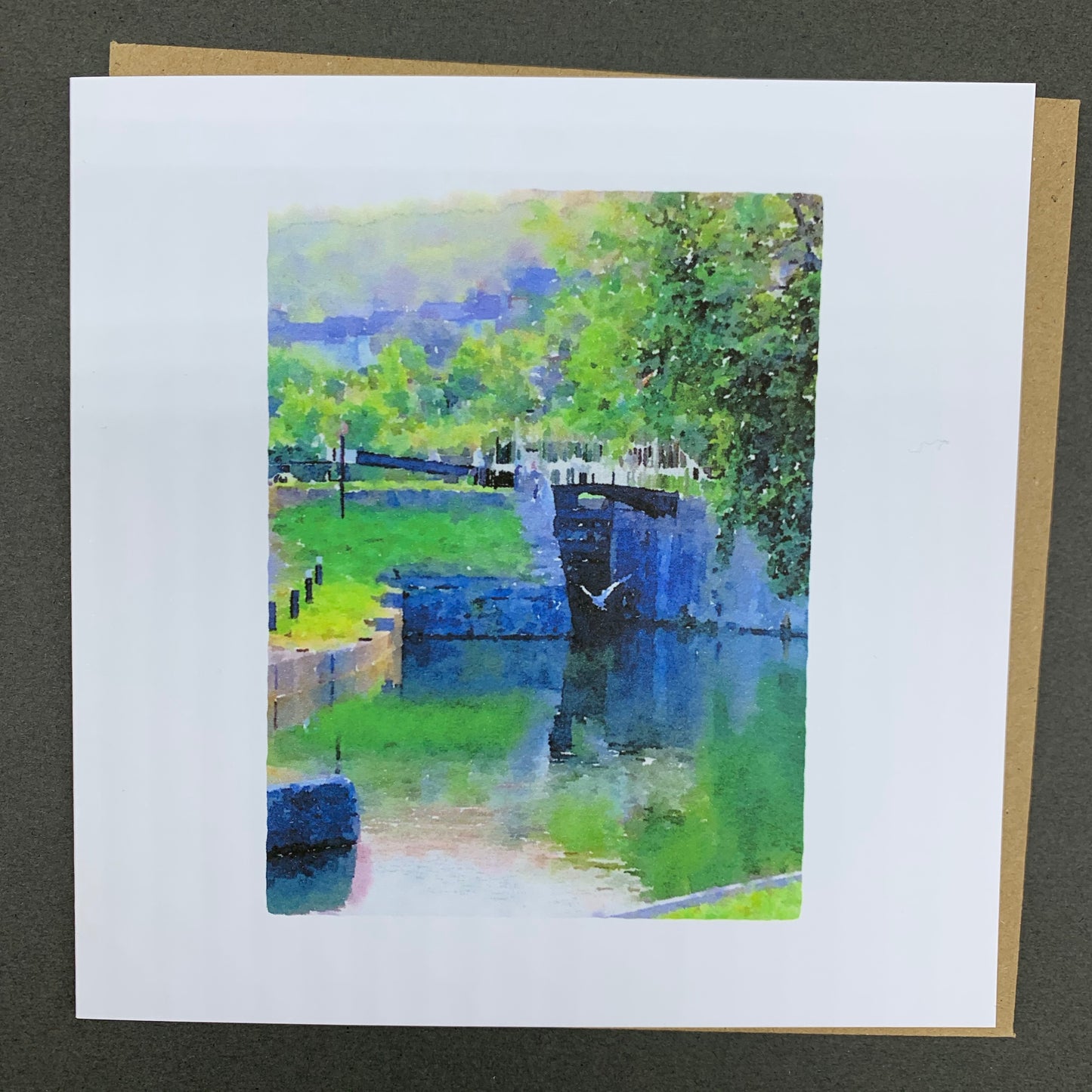 Heron at Deep Lock, Widcombe, Bath