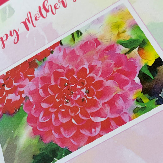Dahlia Mother's Day Card