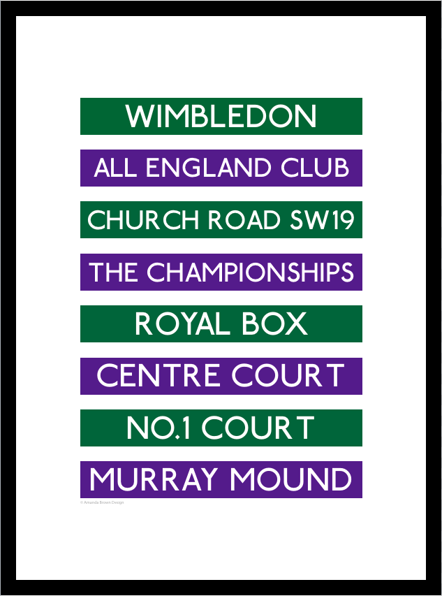 Wimbledon Destination Framed Print