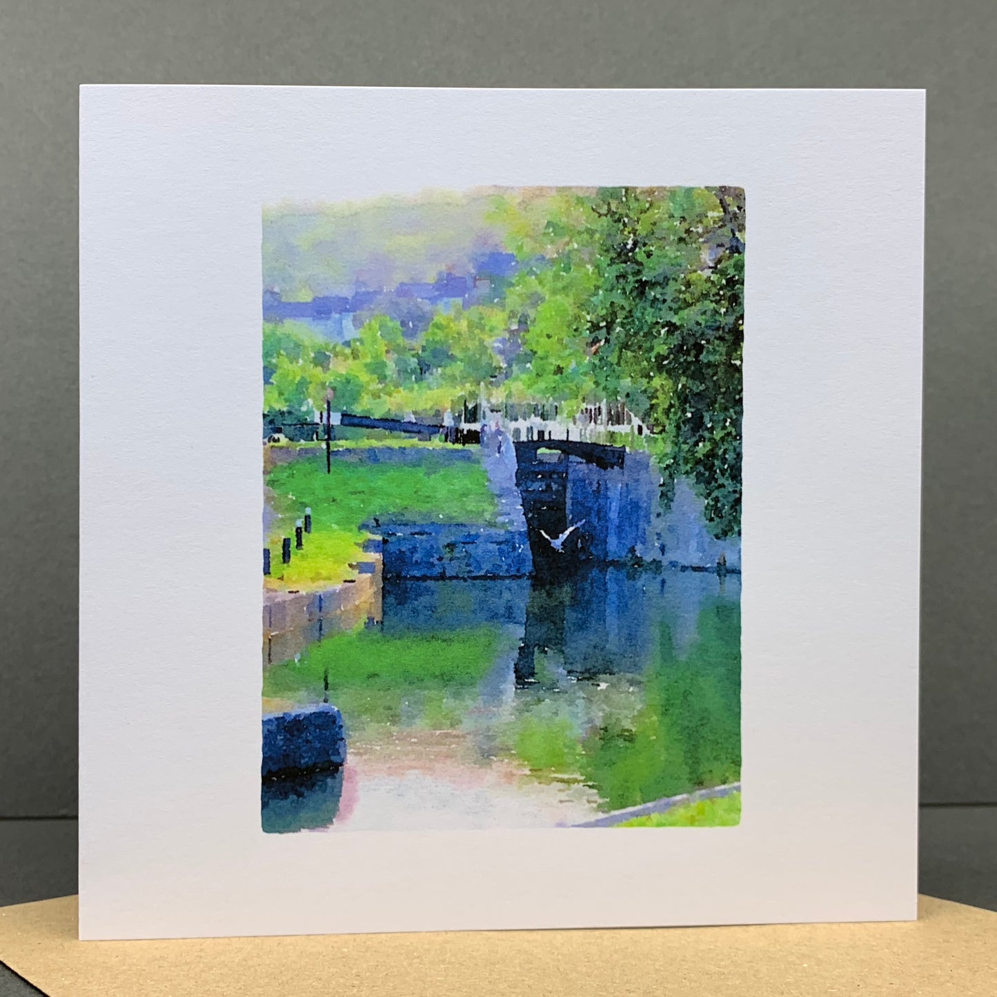Heron at Deep Lock, Widcombe, Bath