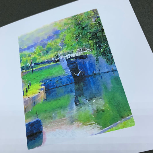 Heron at Deep Lock, Widcombe, Bath