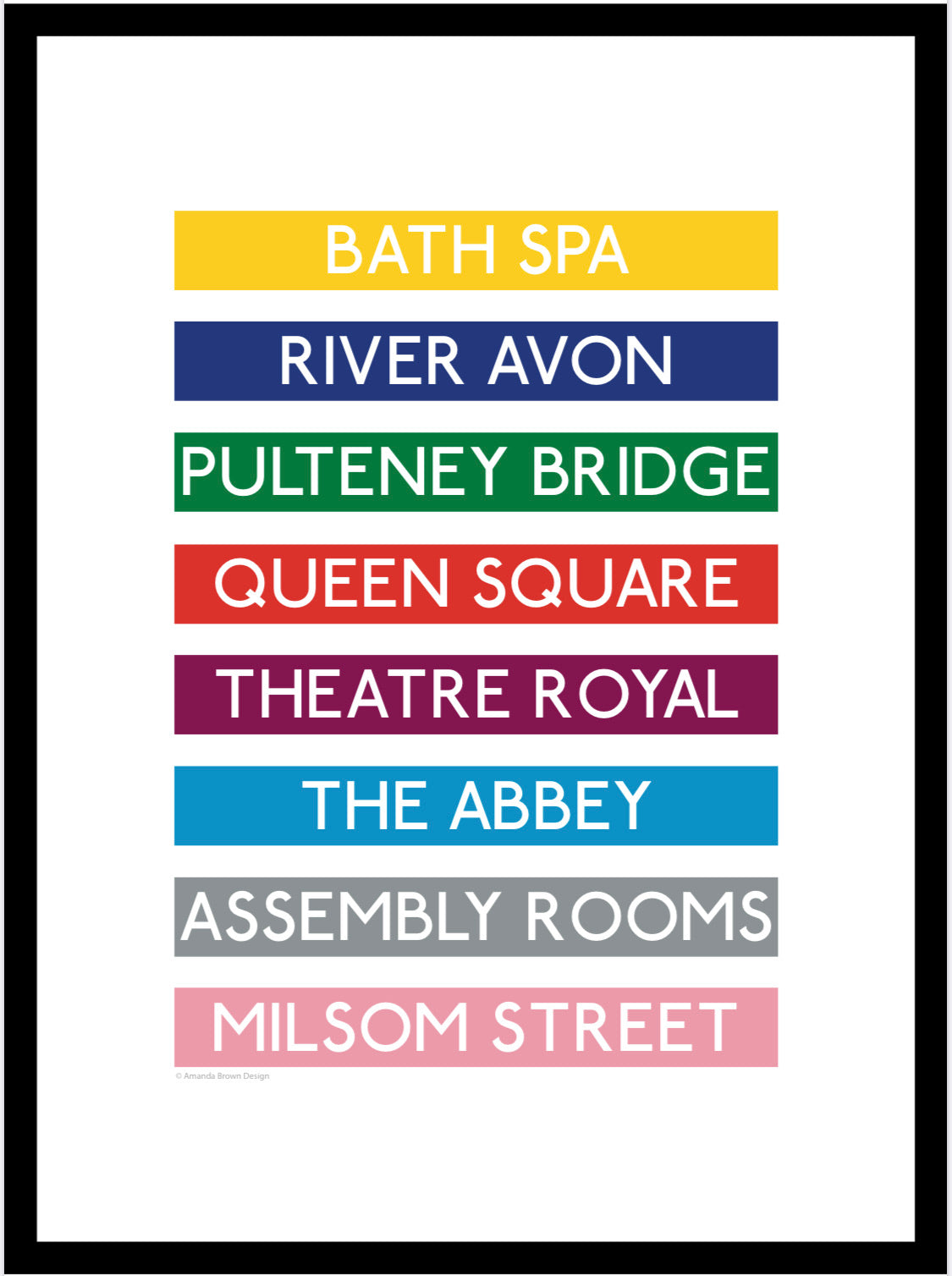 Bespoke Destination Framed Print