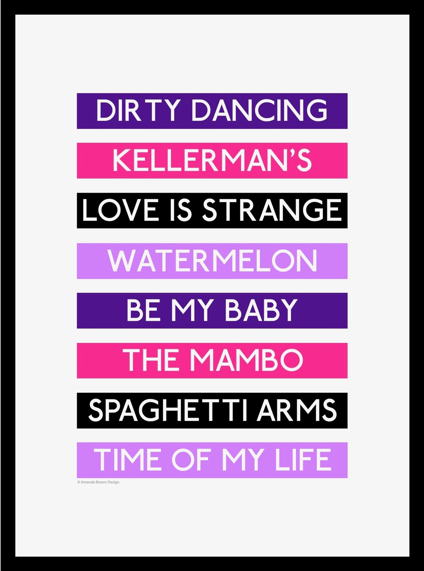 Dirty Dancing 'Destination' Framed Print