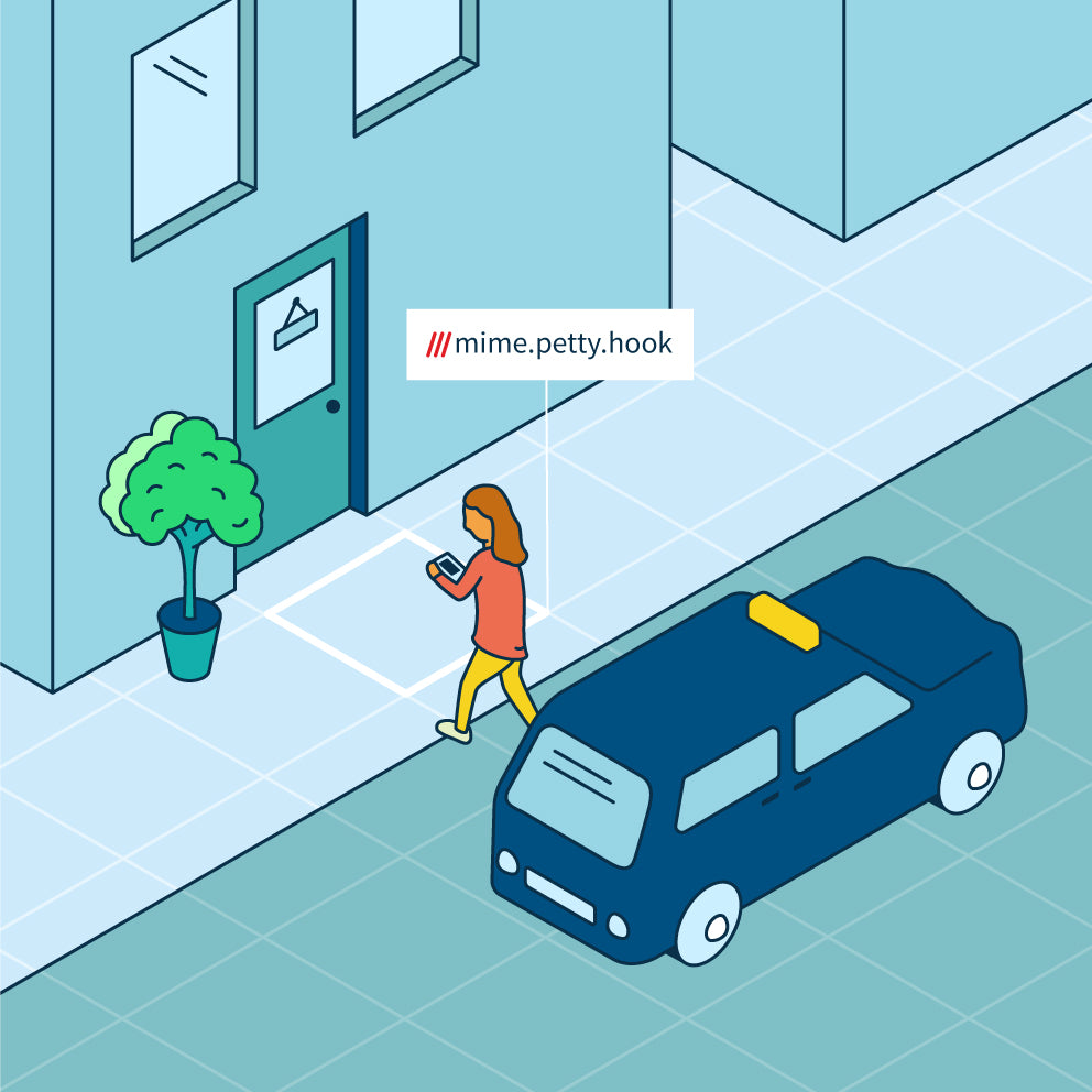 what3words Doormat - Flamingo