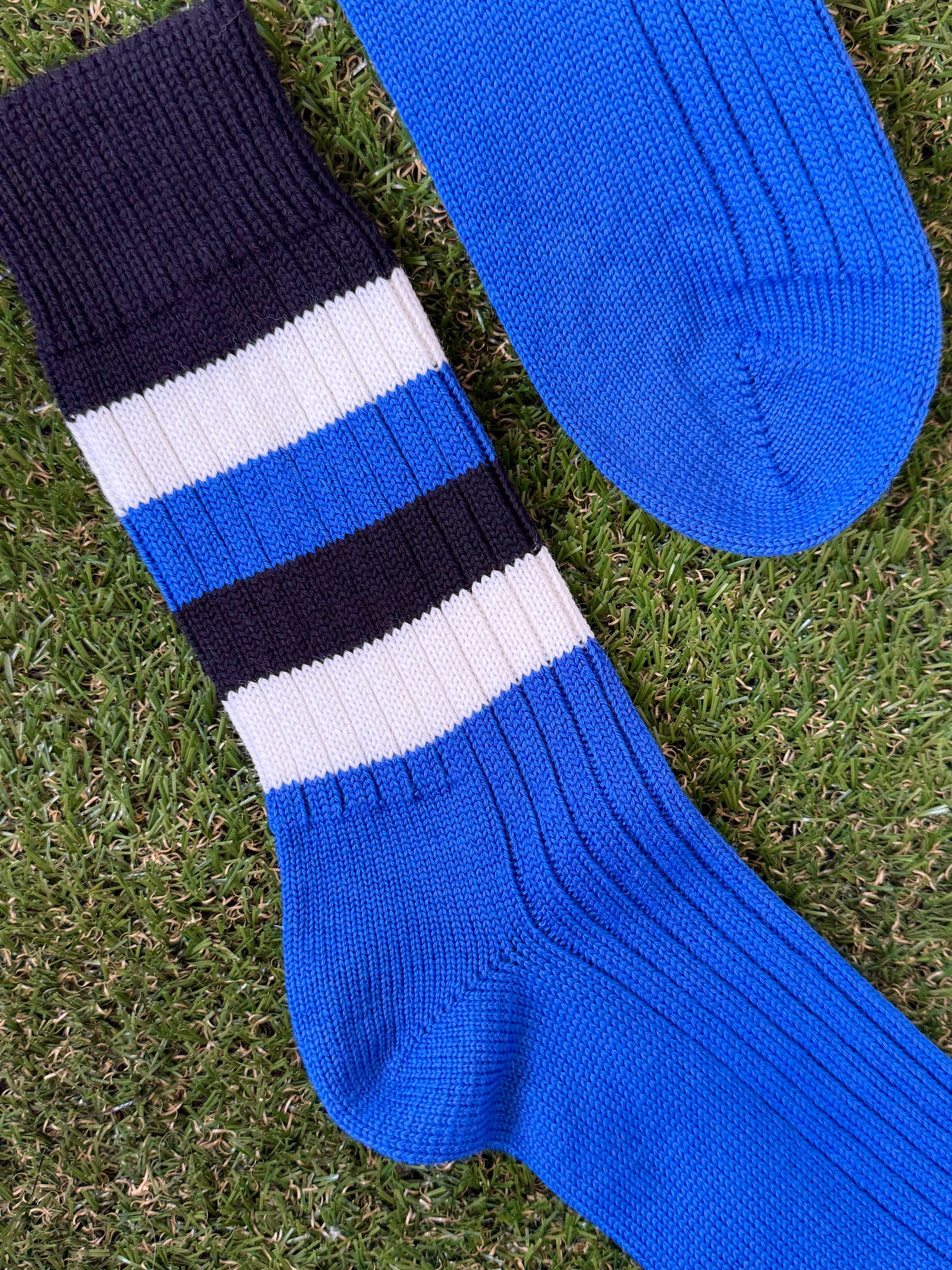 Blue, Black and White