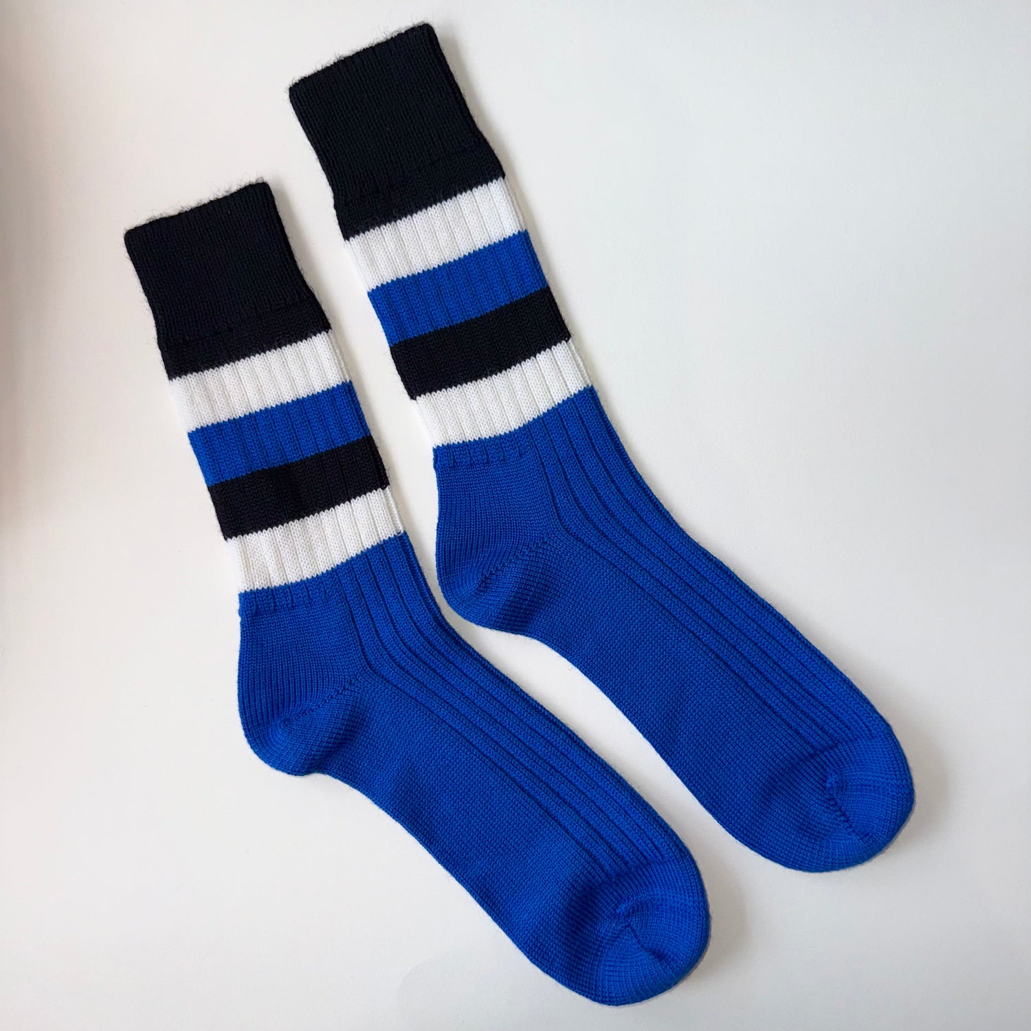 Blue, Black and White