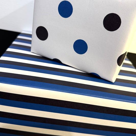 Stripes and Spots Double Sided Gift Wrap