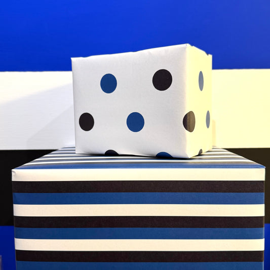 Stripes and Spots Double Sided Gift Wrap