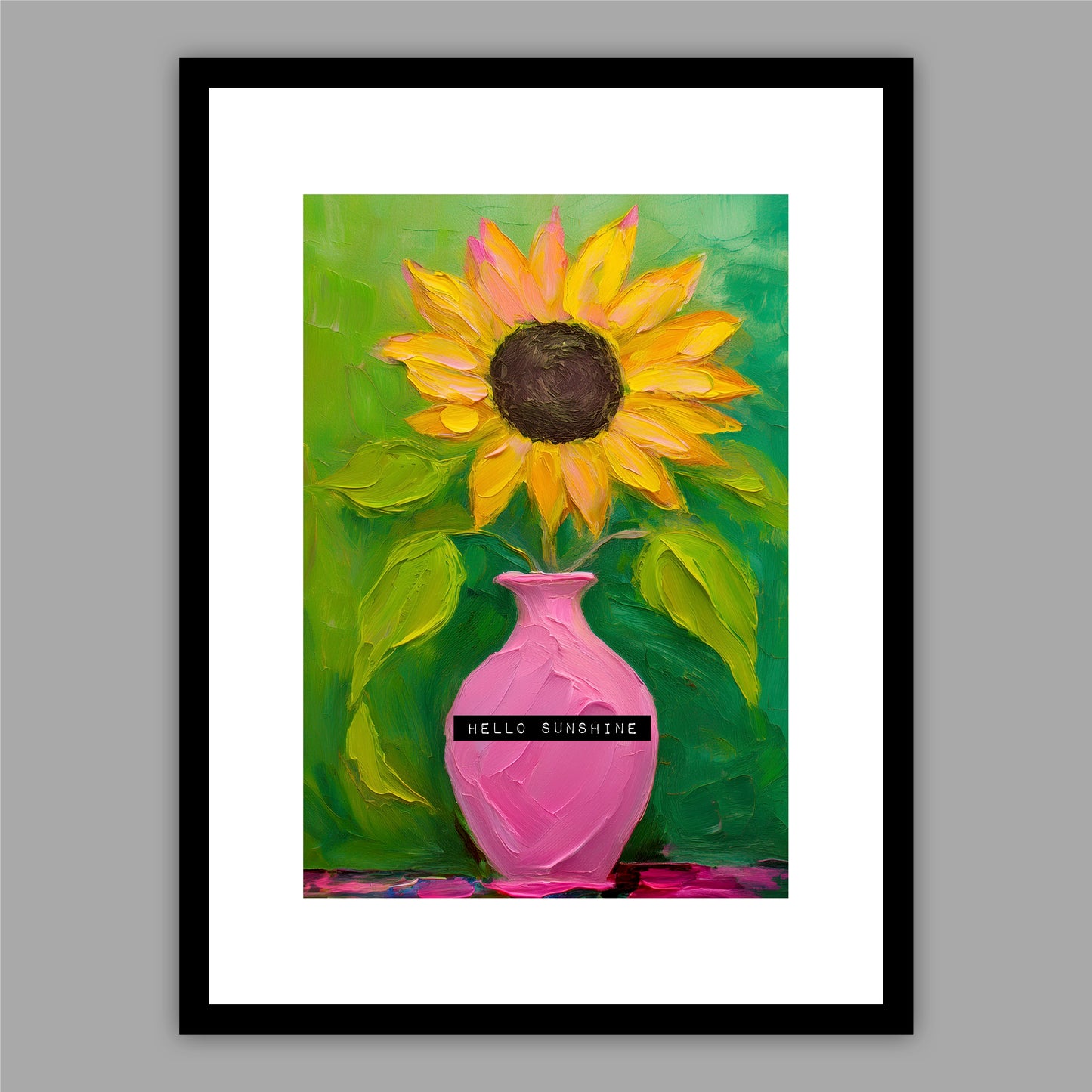 Hello Sunshine - Framed Floral Print