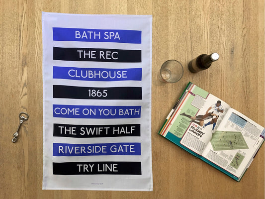 Bath Rugby Tea Towel