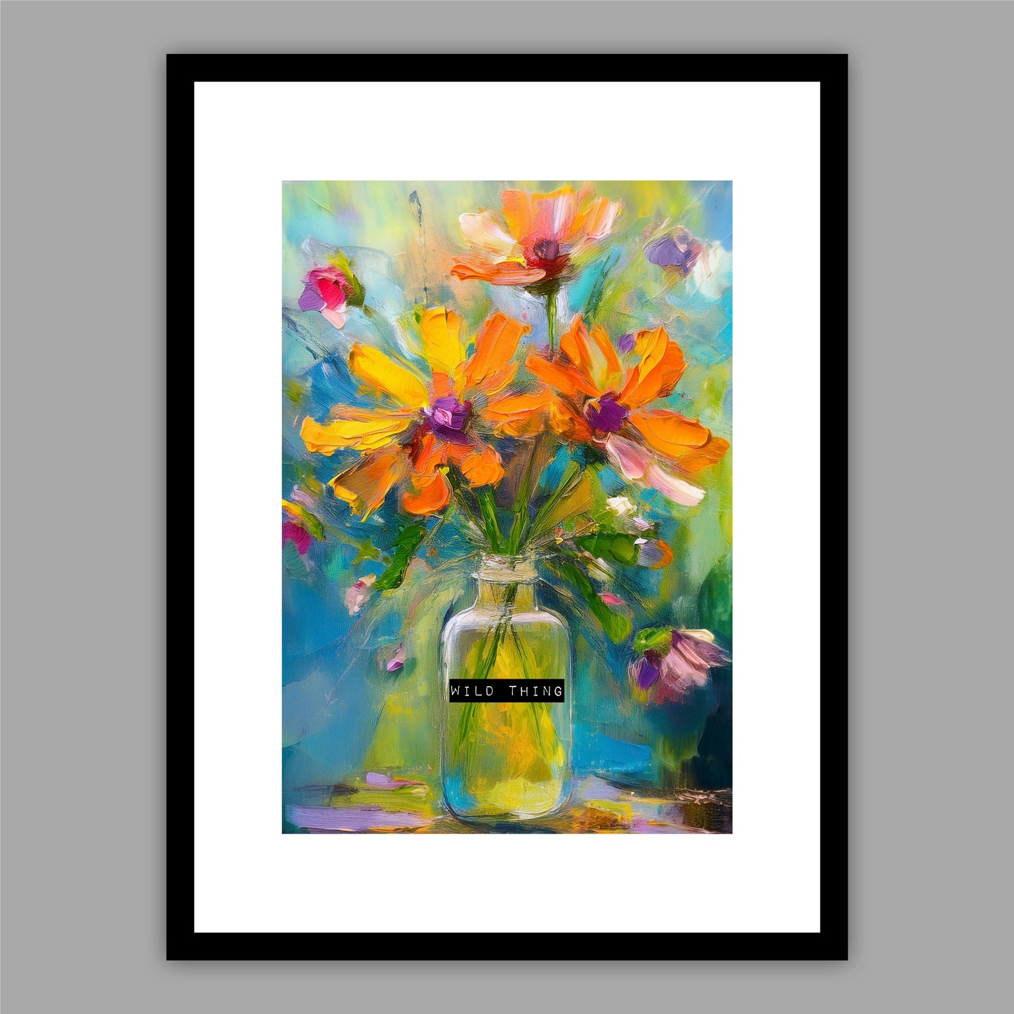 Wild Thing - Framed Floral Print
