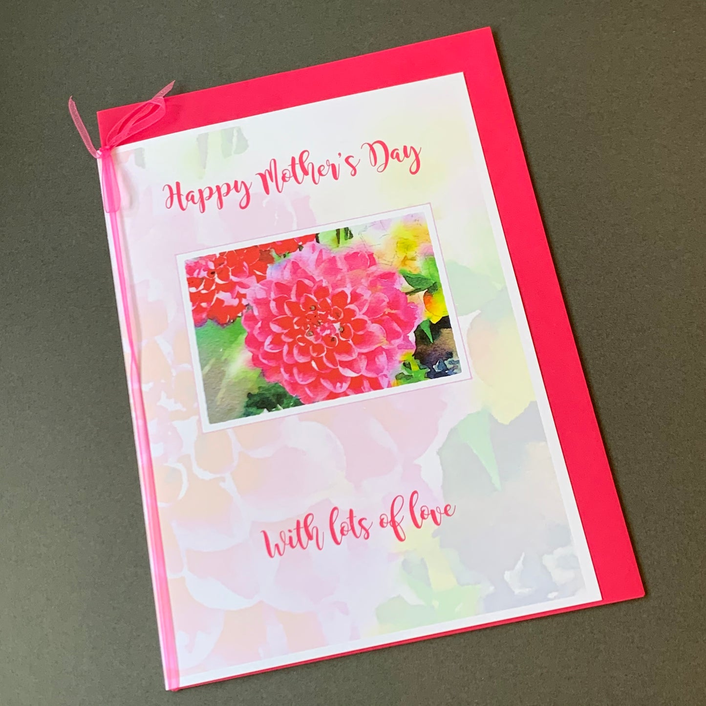 Dahlia Mother's Day Card