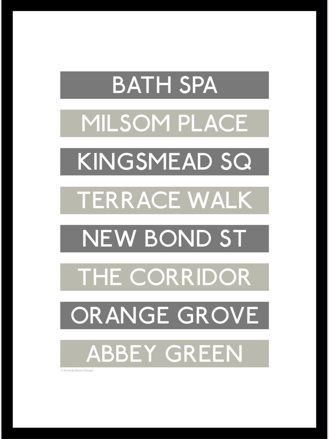Bath Shopping Destination Framed Print