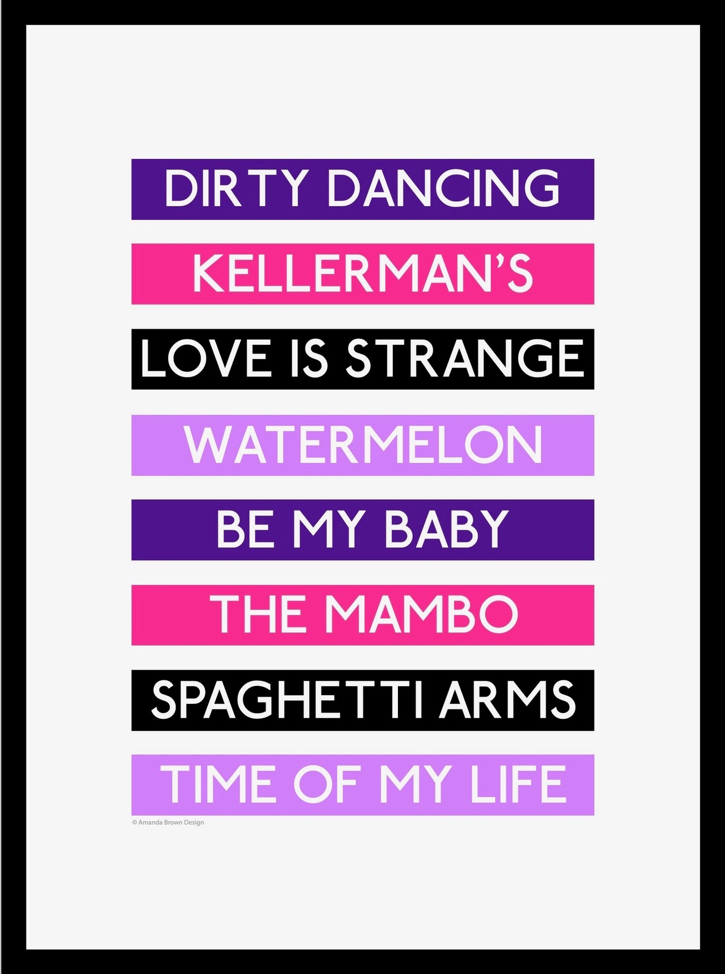 Dirty Dancing 'Destination' Framed Print