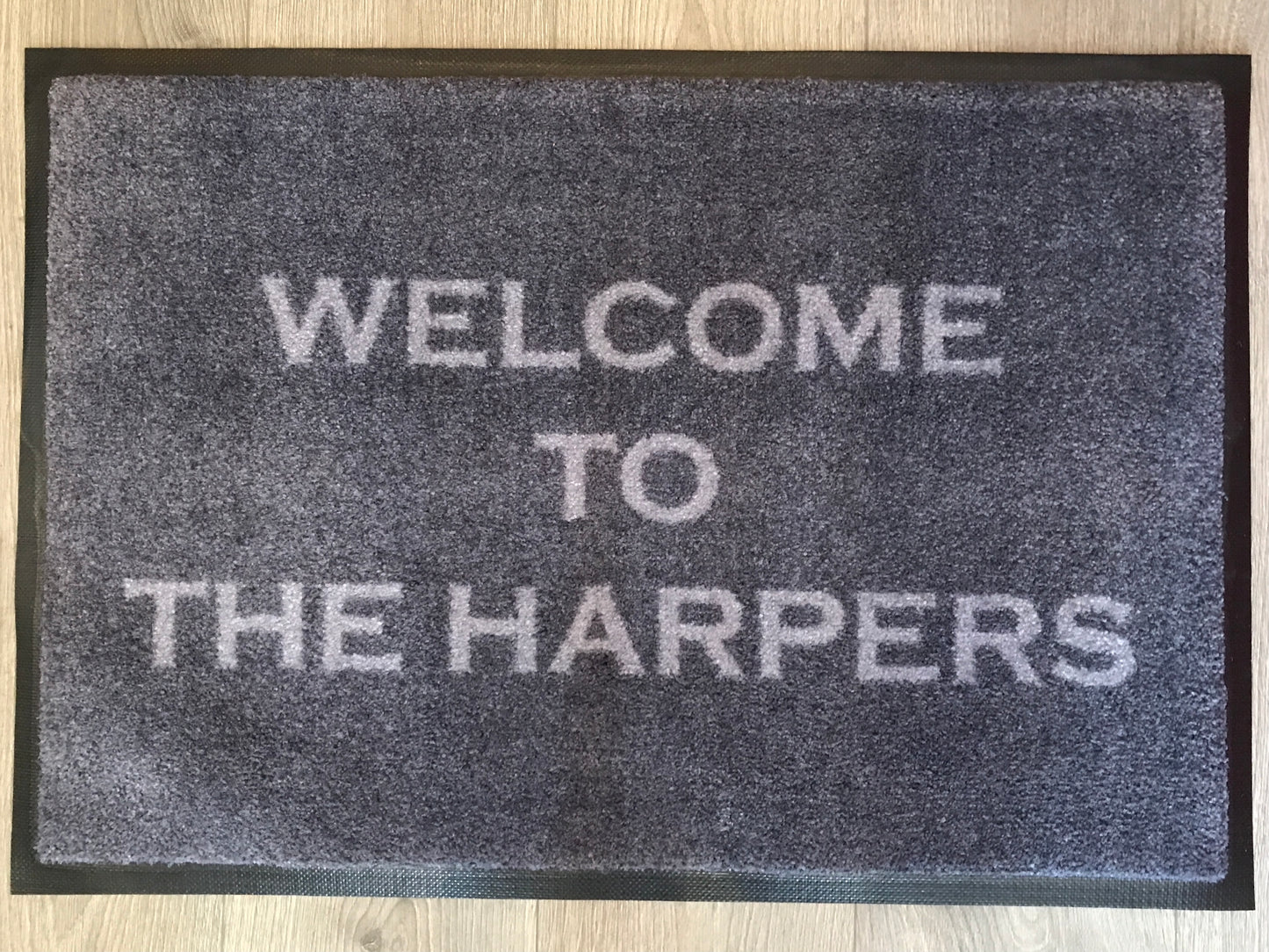 Personalised Doormat - Graphite