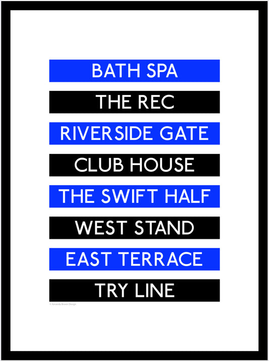 Bath Rugby Destination Framed Print